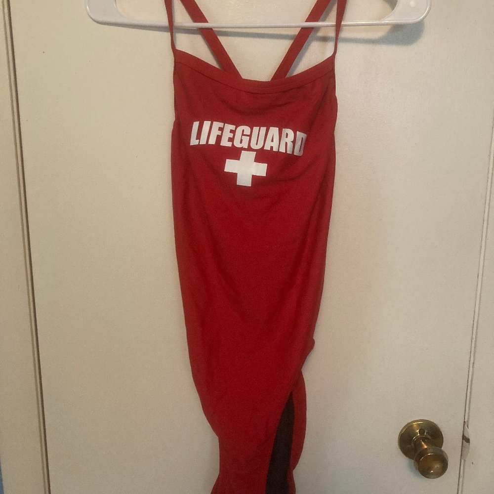 Lifeguard Red One Piece Swimsuit
